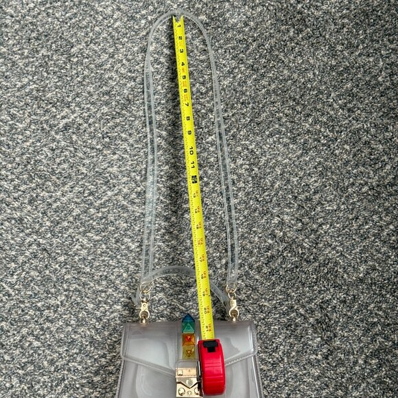 Clear Transparent Jelly Handbag | Crossbody - Picture 9 of 10